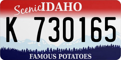 ID license plate K730165