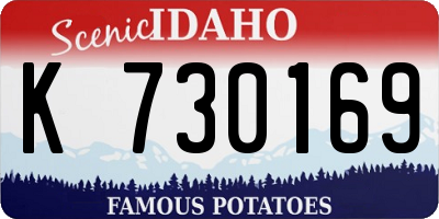 ID license plate K730169