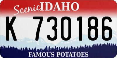 ID license plate K730186