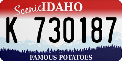 ID license plate K730187