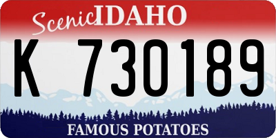 ID license plate K730189