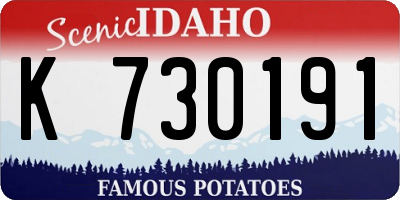 ID license plate K730191