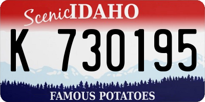ID license plate K730195