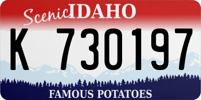 ID license plate K730197