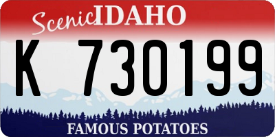 ID license plate K730199