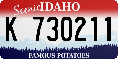 ID license plate K730211