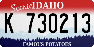 ID license plate K730213