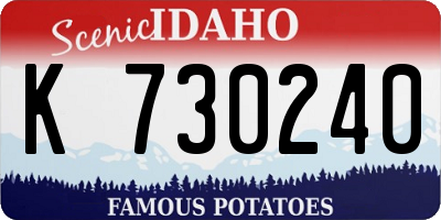 ID license plate K730240