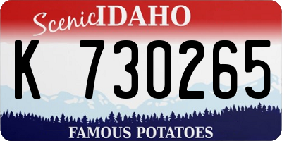ID license plate K730265