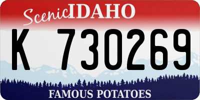 ID license plate K730269