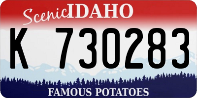ID license plate K730283