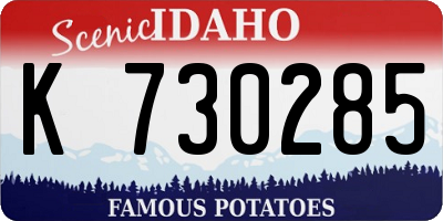 ID license plate K730285