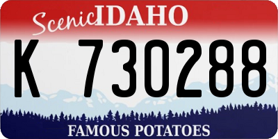 ID license plate K730288