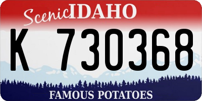 ID license plate K730368