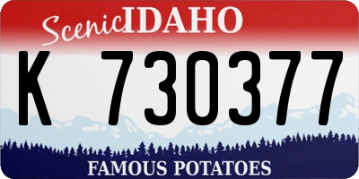 ID license plate K730377