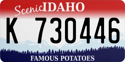 ID license plate K730446