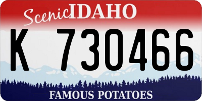 ID license plate K730466