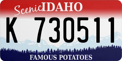 ID license plate K730511