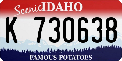 ID license plate K730638