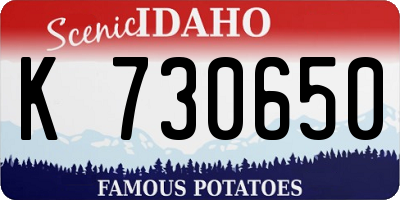 ID license plate K730650