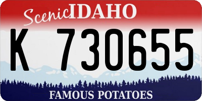 ID license plate K730655