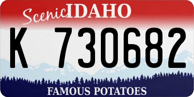 ID license plate K730682