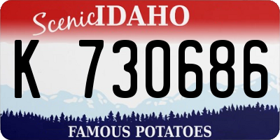 ID license plate K730686
