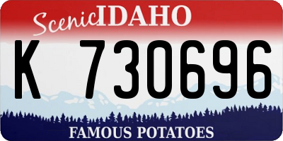 ID license plate K730696