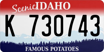 ID license plate K730743