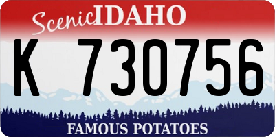 ID license plate K730756