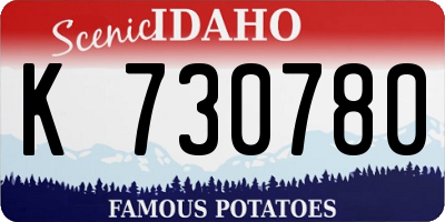 ID license plate K730780