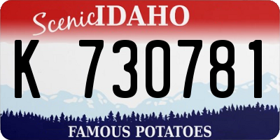 ID license plate K730781