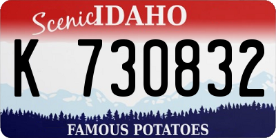 ID license plate K730832