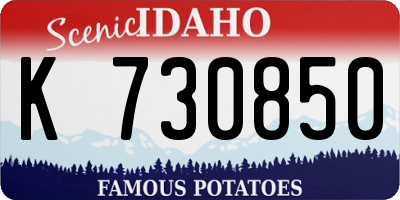 ID license plate K730850