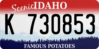 ID license plate K730853