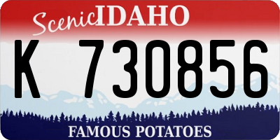 ID license plate K730856