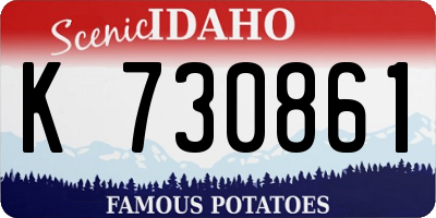 ID license plate K730861
