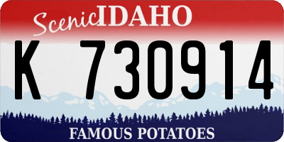 ID license plate K730914