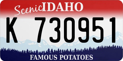 ID license plate K730951