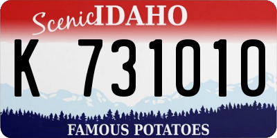 ID license plate K731010