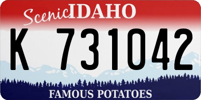 ID license plate K731042