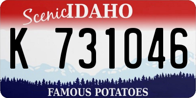 ID license plate K731046