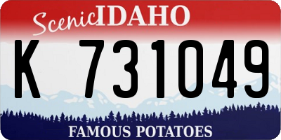 ID license plate K731049