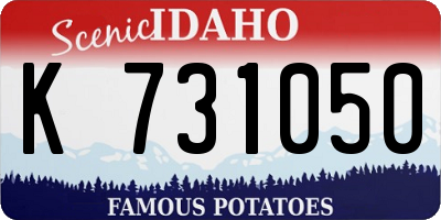 ID license plate K731050