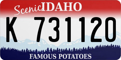 ID license plate K731120