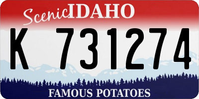 ID license plate K731274