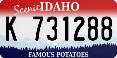 ID license plate K731288