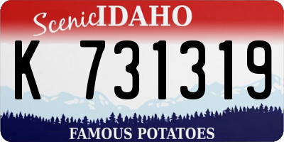 ID license plate K731319