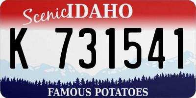 ID license plate K731541