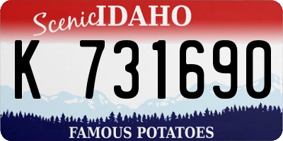 ID license plate K731690